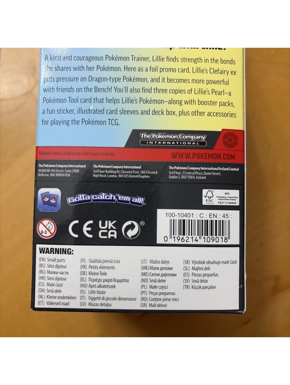Pokemon TCG Lillie Premium Tournament Collection Box Clefairy ex Promo BRAND NEW - Picture 6 of 9